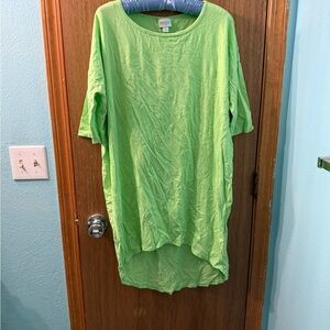 LuLaRoe Bright Green Tunic Top